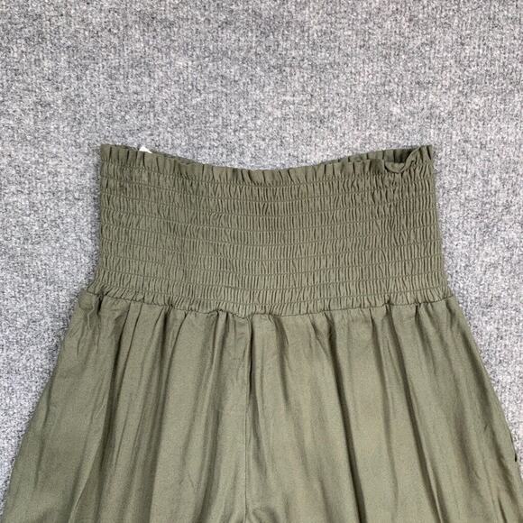 BB Dakota Pants Womens Extra Small Avocado Steve Madden Wide Leg Resort Trouser - Picture 10 of 13